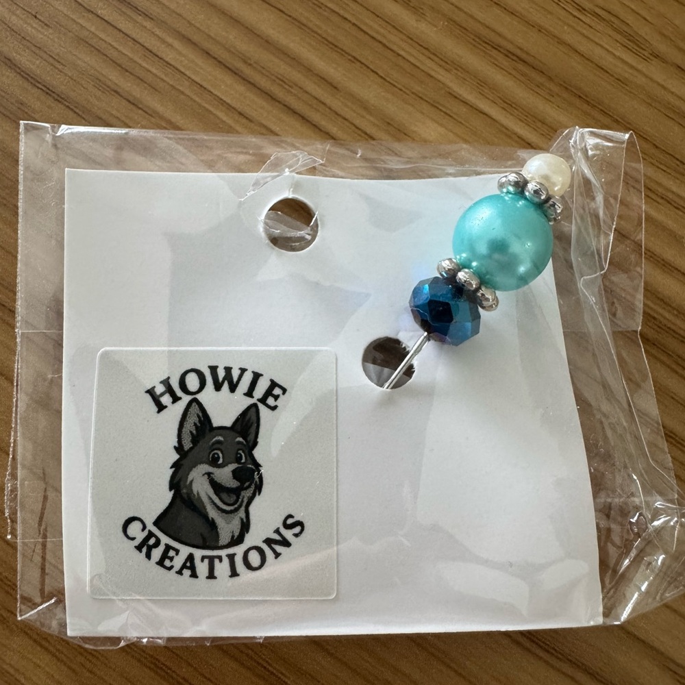 Howie Creations Beaded Stick Pin - NWOT
